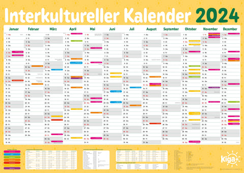 Interkultureller Kalender 2024 – Poster